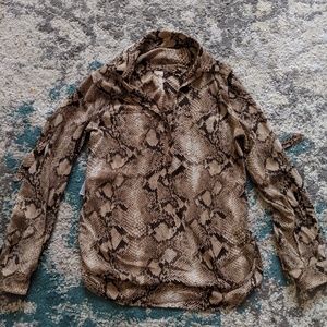 Snakeskin Pattern Banana Republic Heritage Blouse